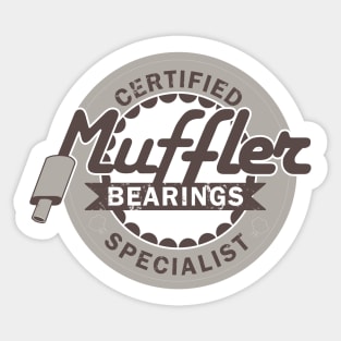 Certified Muffler Bearings Specialist Sticker